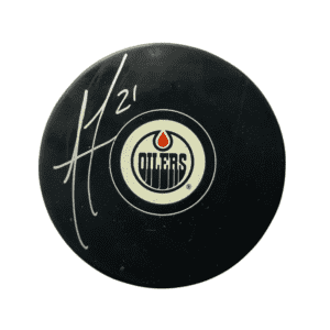 Andrew Ference signed Edmonton Oilers NHL puck