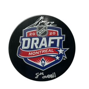 Jack Quinn signed 2020 NHL Draft puck