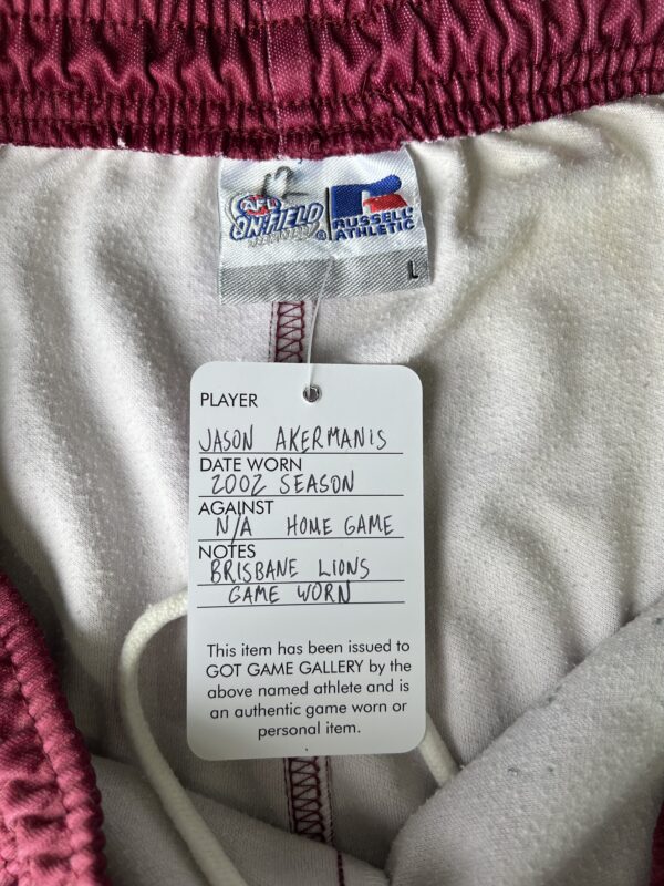 Jason Akermanis game worn 2002 shorts - Image 4