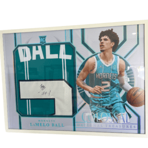 LaMelo Ball signed giant National Treasures RPA