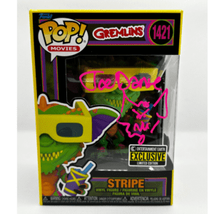 Joe Dante signed Gremlins Stripe Black Light Funko Pop