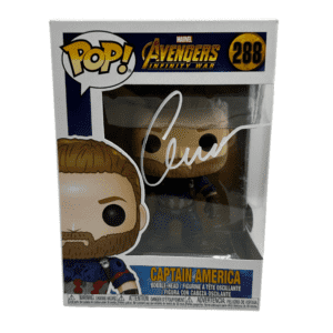 Chris Evans Signed Captain America - Avengers Infinity War Funko Pop